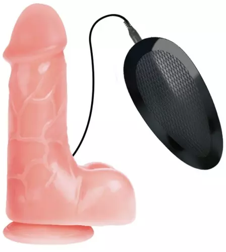 Vibrierender Dildo Jonas 12 x 4.3cm – 1/4