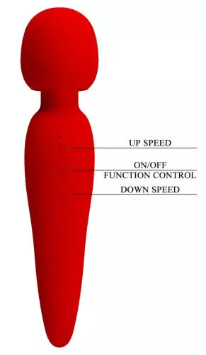 Wand Meredith 21.5cm Kopf 50mm Rot – 4/6