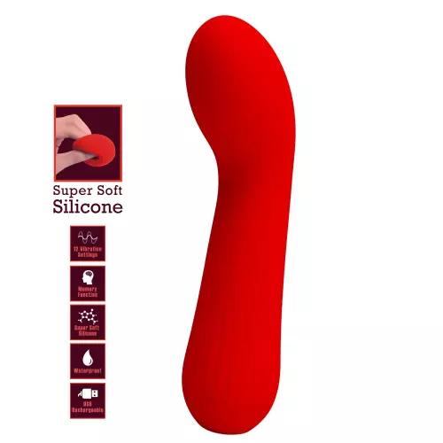 Vibrierender Prostata-Stimulator Faun 14 x 3,4cm Rot – 5/6