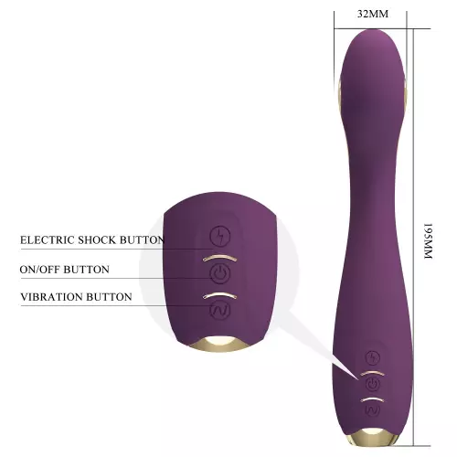 G-Punkt Vibrator Elektro Verbunden Hector 16 x 3,8cm Pflaume – 5/11