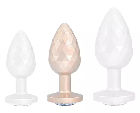 Plug Ikonik Diamond M 7 x 3,3cm Beige – 1/4