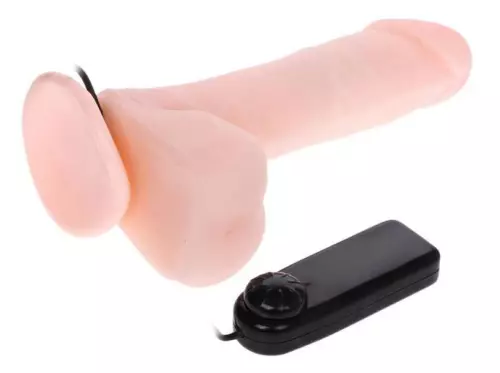 Vibrating Dildo Realistic Male 16 x 4cm – 3/4