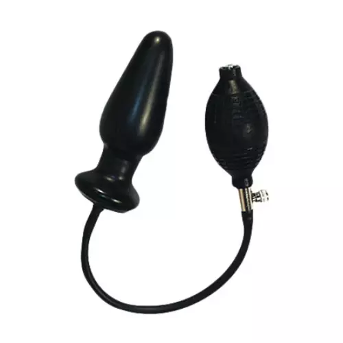 Opblaasbare plug zwart 11 x 4cm – 1/2
