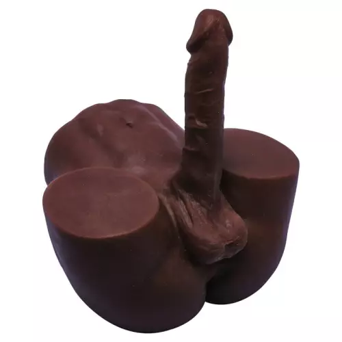 Masturbator Gesäß mit Gelenkpenis Cute Ass 17 x 4cm Braun – 1/2