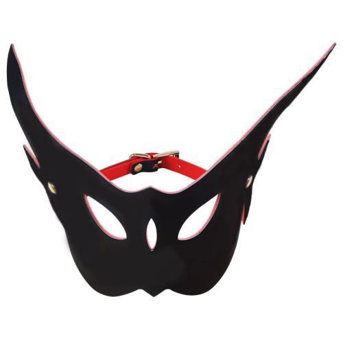 Masque Long Eared Owl Noir et Rouge
