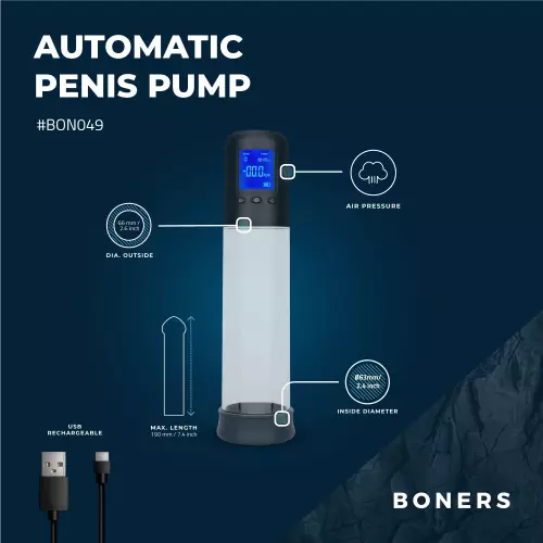 Automatische Penisspumpe Smart Pump 19 x 6.5cm – 8/9