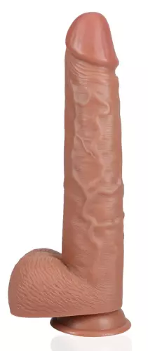 Dildo Extra Lang 26.5 x 6.5cm Braun – 3/7