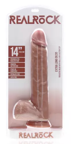 Dildo Extra Lang 29 x 7cm Braun – 2/7