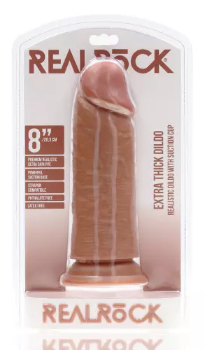 Dildo Extra Thick 20.5 x 6.5cm Braun – 2/9