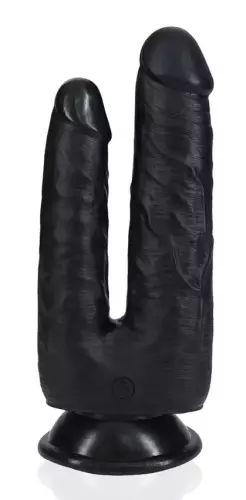 Doppel-Dildo Double Trouble 15 x 4.5cm Schwarz – 1/6