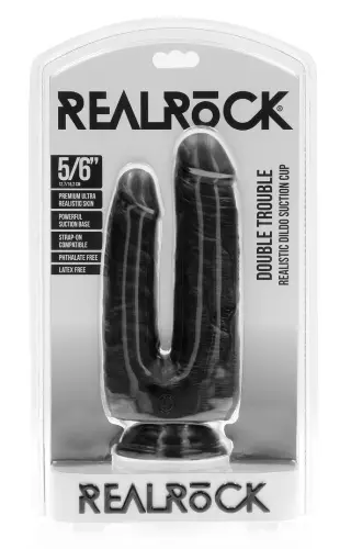 Doppel-Dildo Double Trouble 15 x 4.5cm Schwarz – 2/6