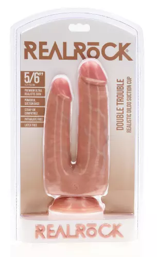 Doppel-Dildo Double Trouble 15 x 4.5cm Hautfarben – 2/4
