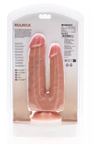 Doppel-Dildo Double Trouble 15 x 4.5cm Hautfarben – 3/4