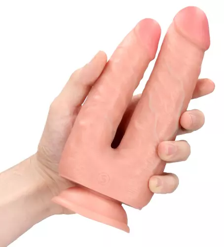 Doppel-Dildo Double Trouble 15 x 4.5cm Hautfarben – 4/4