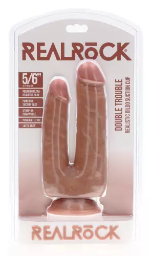Doppel-Dildo Double Trouble 15 x 4.5cm Braun – 2/5