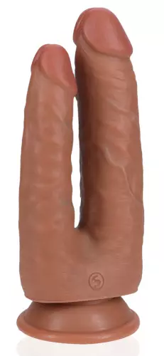 Doppel-Dildo Double Trouble 15 x 4.5cm Braun – 4/5