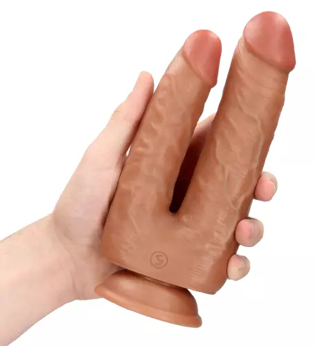 Doppel-Dildo Double Trouble 15 x 4.5cm Braun – 5/5