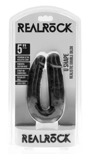 Doppel-Dildo U Shape 12 x 3cm Schwarz – 2/8