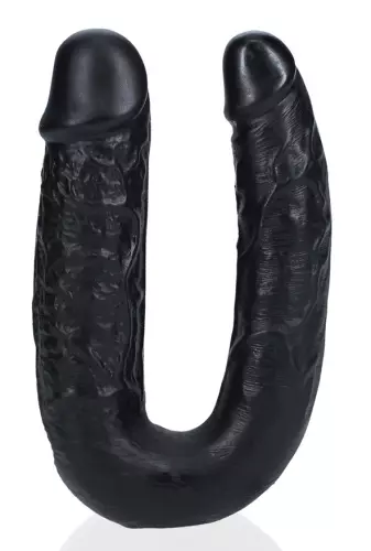 Doppel-Dildo U Shape 12 x 3cm Schwarz – 3/8
