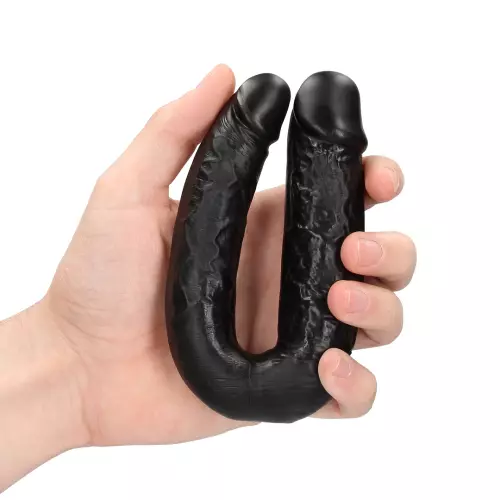 Doppel-Dildo U Shape 12 x 3cm Schwarz – 7/8