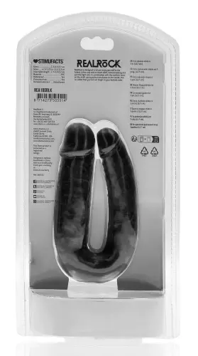 Doppel-Dildo U Shape 12 x 3cm Schwarz – 8/8