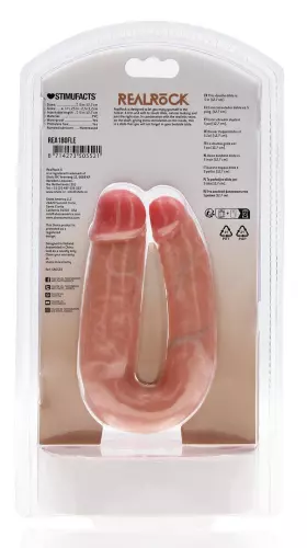 Doppel-Dildo U Shape 12 x 3cm Hautfarben – 6/6
