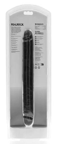 Doppel-Dildo Straight Slim 30.5 x 3.5cm Schwarz – 3/7
