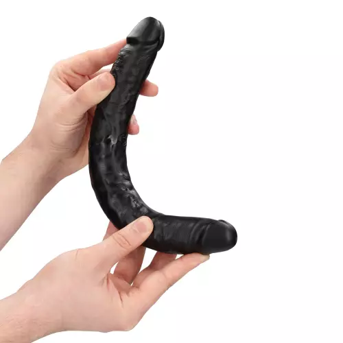 Doppel-Dildo Straight Slim 30.5 x 3.5cm Schwarz – 7/7