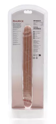 Doppel-Dildo Straight Slim 30.5 x 3.5cm Braun – 3/5