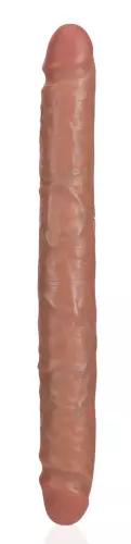 Doppel-Dildo Straight Slim 30.5 x 3.5cm Braun – 4/5