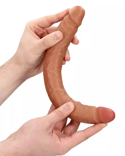 Doppel-Dildo Straight Slim 30.5 x 3.5cm Braun – 5/5