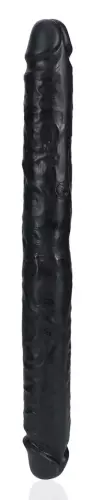 Doppel-Dildo Straight Slim 35.5 x 3.8cm Schwarz – 1/5