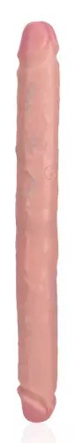 Doppel-Dildo Straight Slim 35.5 x 3.8cm Hautfarben – 1/5
