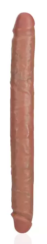 Doppel-Dildo Straight Slim 35.5 x 3.8cm Braun – 4/6