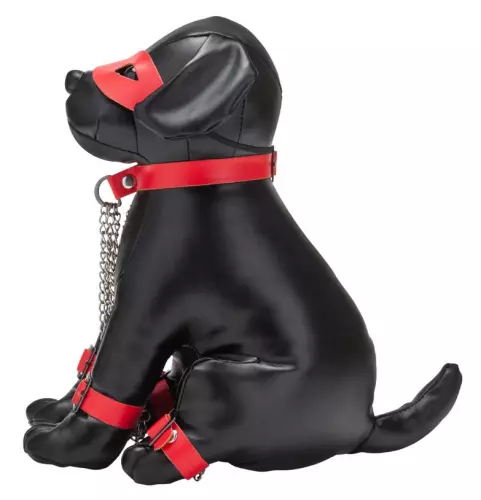 Faux Leather Pup Captain Chains 24cm Black – 4/4