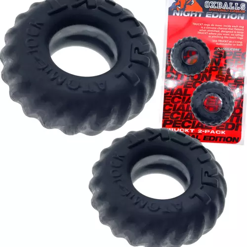 2er-Set Penisringe Truckt Schwarz – 4/4