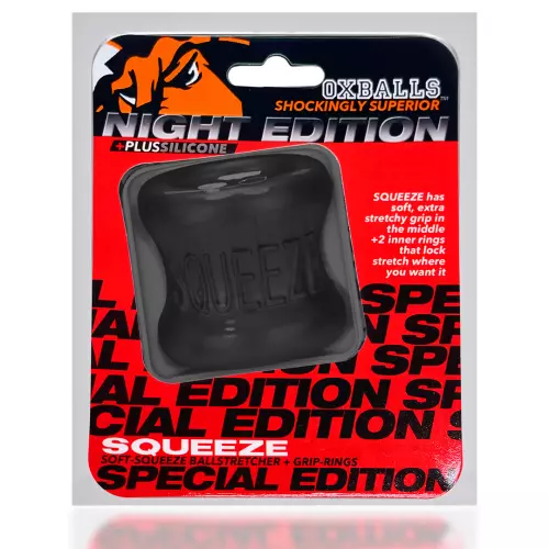 Ballstretcher Squeeze Night 28 mm - Höhe 50 mm Schwarz – 2/4