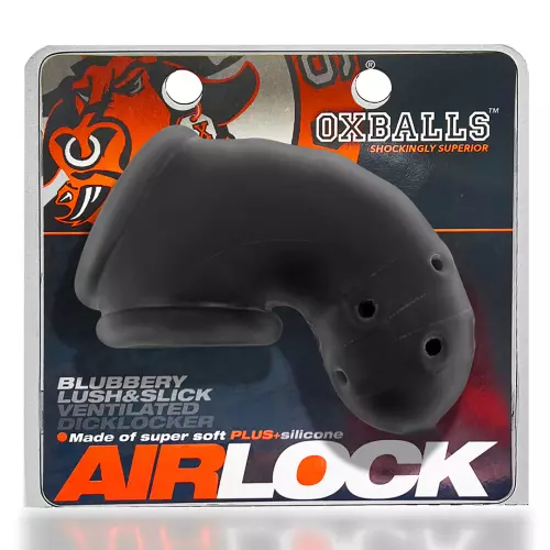 Keuschheitskäfig Airlock 10 x 2,5 cm Schwarz – 2/4