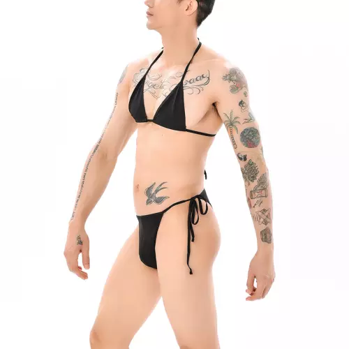 Mankini-Set Sumiro 2-teilig Schwarz – 2/3