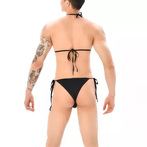 Mankini-Set Sumiro 2-teilig Schwarz – 3/3