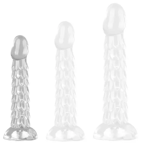 Transparenter Dildo Scales Mush S 15,5 x 3,5cm – 1/3