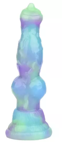 Dildo Wafus 16 x 4,5 cm Grün-Violett – 1/6
