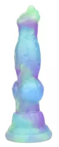 Dildo Wafus 16 x 4,5 cm Grün-Violett – 2/6