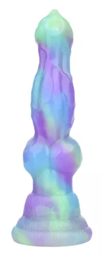 Dildo Wafus 16 x 4,5 cm Grün-Violett – 3/6