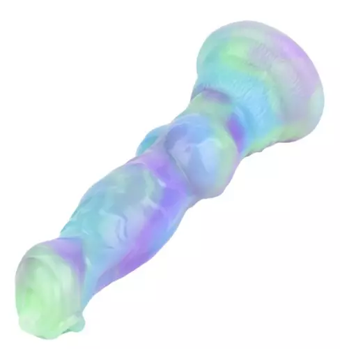 Dildo Wafus 16 x 4,5 cm Grün-Violett – 4/6