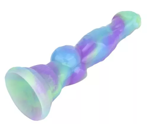 Dildo Wafus 16 x 4,5 cm Grün-Violett – 5/6