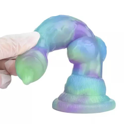 Dildo Wafus 16 x 4,5 cm Grün-Violett – 6/6