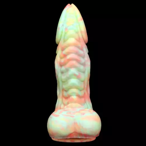Monster Dildo Rutuk 17 x 6 cm Rose-grün – 3/6