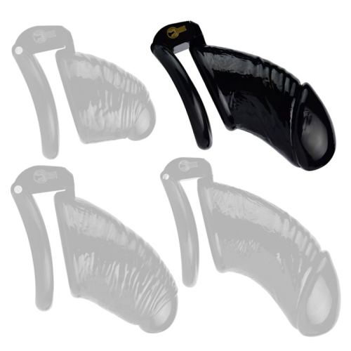 Cage de chasteté Worle L 11 x 3.7 cm Noire