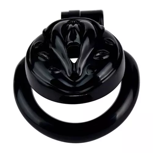 Keuschheitskäfig Sissy Kiss 3,5 x 3,8 cm Schwarz – 3/3